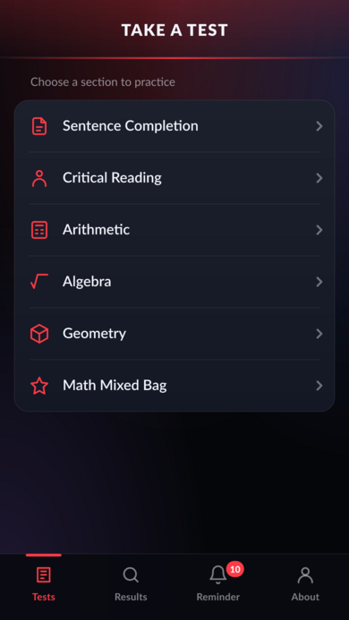Andover College Prep Screen 02 Tests