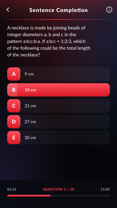 Andover College Prep Screen 03 Question