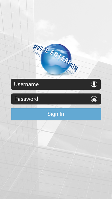 Global Enterprises Screen 02 Login