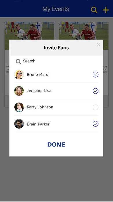 Fanmeup Screen 05 Invite Fans