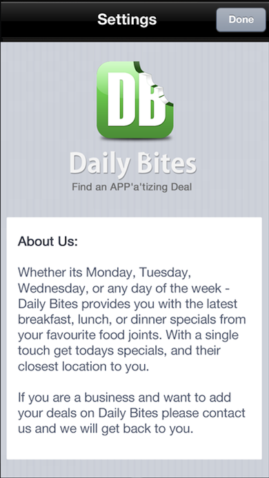 Dailybites Screen 05 About