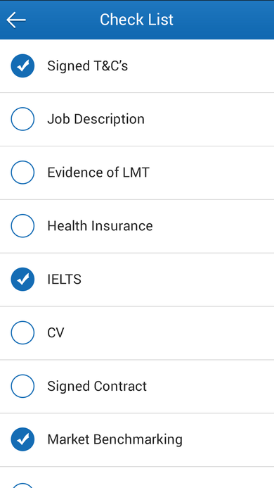 Global Enterprises Screen 05 Checklist