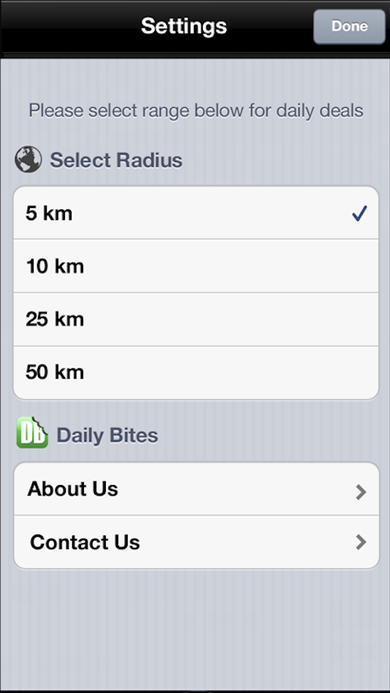 Dailybites Screen 04 Settings