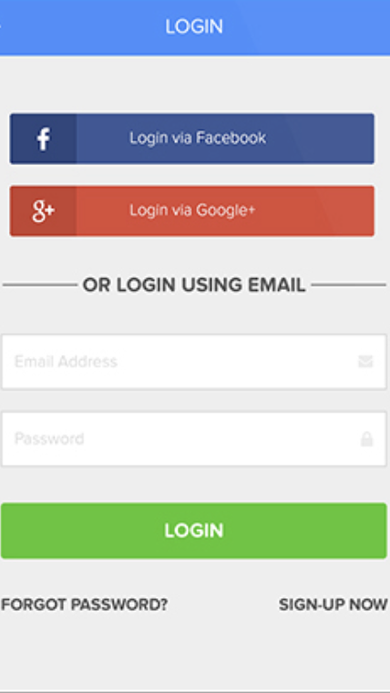 Behungry Screen 02 Login