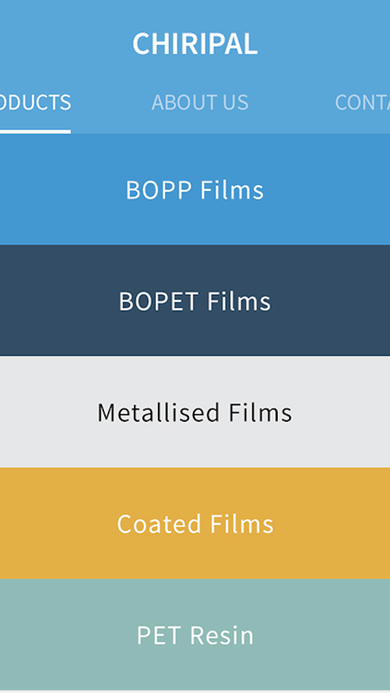 Chiripal Screen 02 Categories