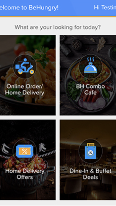 Behungry Screen 03 Home Dashboard
